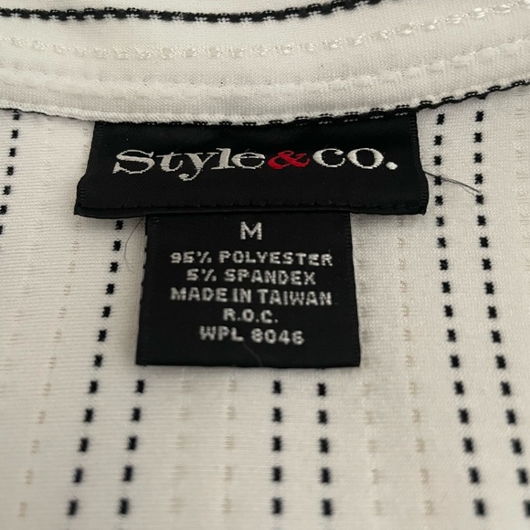 Style & Co Textured Button Down Top - Picture 6 of 7